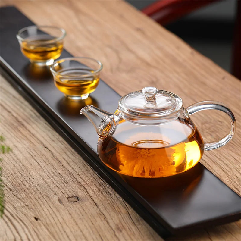 200ml Mini Heat Resistant Glass Teapot with Filter