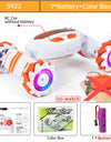 RC Stunt Car With Music Lights Double Remote Control 360° Degree Rotation Off Road Kids Rc Drift Car Toy