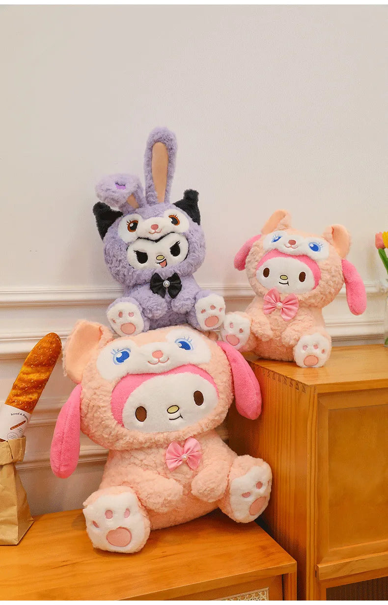 Kawaii Kuromi Transformation Plush Toy Soft Stuffed Doll