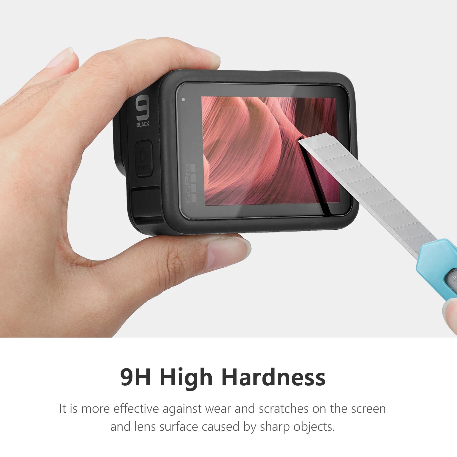 for Gopro Hero 12 11 10 9 Black Tempered Glass Screen Protector Lens Protective Film for Go pro 10 Camera Accessories