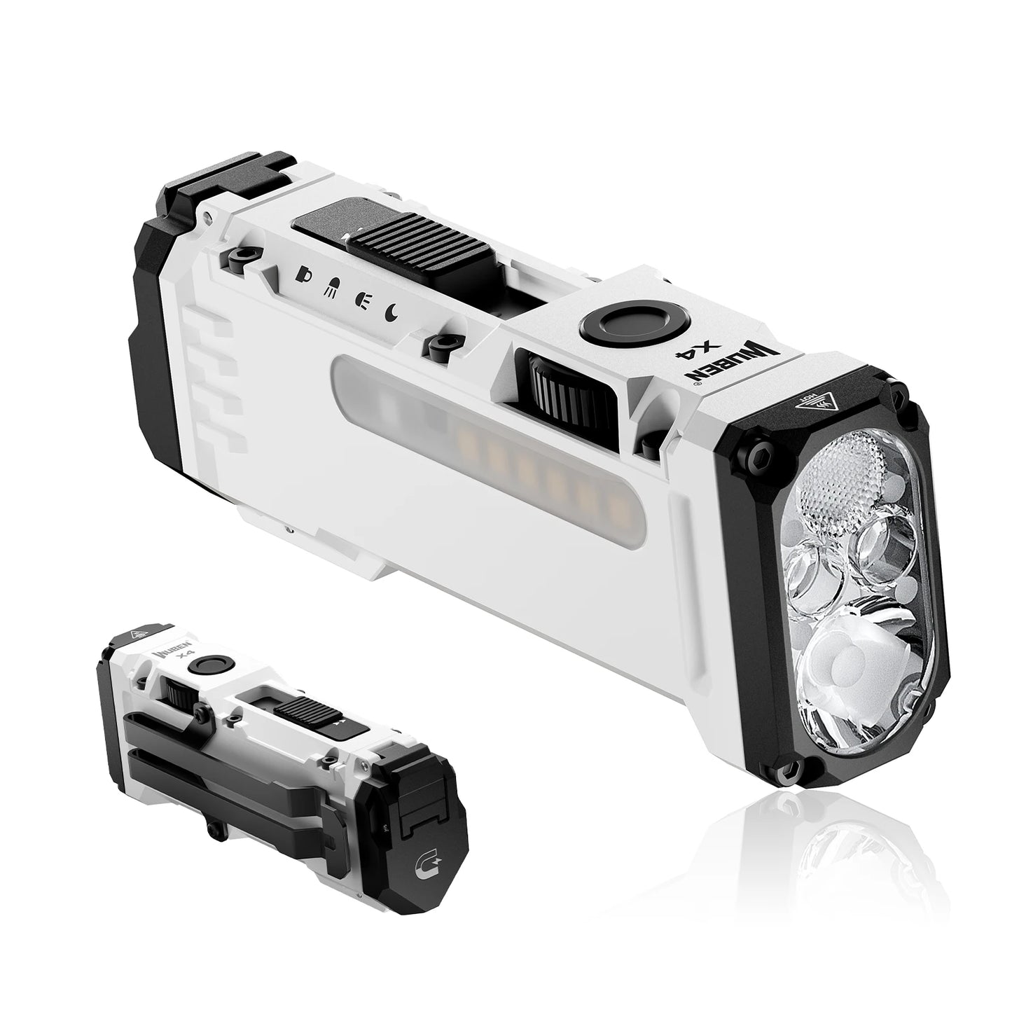 1500 Lumen Rechargeable Flat EDC LED Flashlight With RGB Side Light