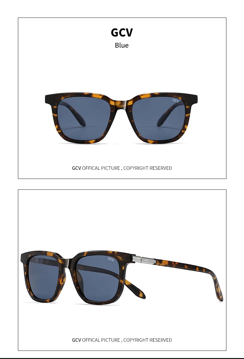 Cat Eye Square Acetate Polarized UV400 Fashion Sunglasses for Outdoor Driving Fishing Eyewear