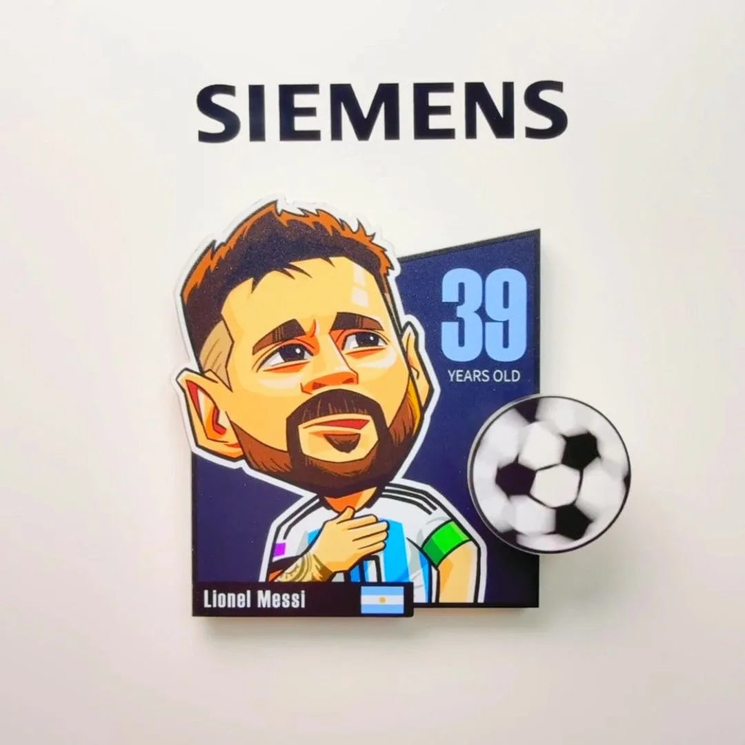 2026 Soccer Rotating Fridge Magnet Football Fan Souvenir Home Decor