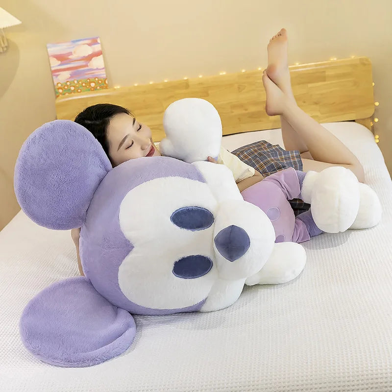 Kawaii Mickey Minnie Plush Toy Couple Doll Stuffed Dolls Animal Kids Birthday Gift for Girls Soft Cuddly Pillow Pal Wholesale