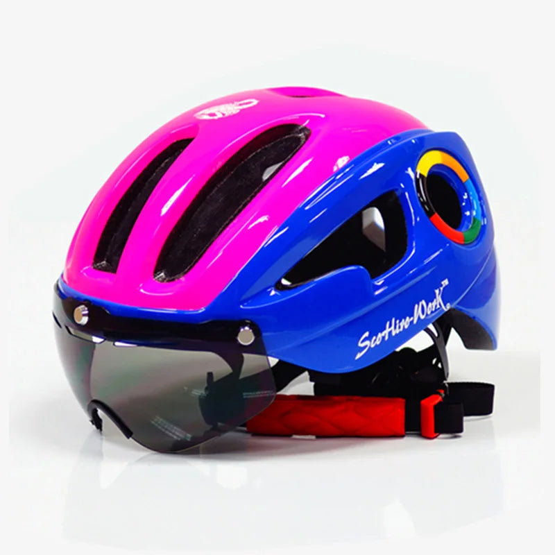 Ultralight Cycling Helmet With Protective Goggles For Road And MTB