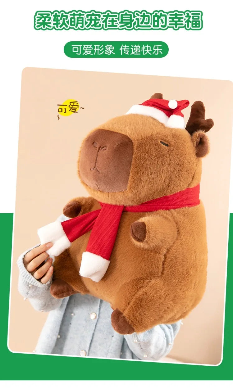 New 50cm Kawaii Capybara Plush Toy Capybara Stuffed Doll Christmas Gift Kids Birthday Xmas Present Cuddly Pillow Factory