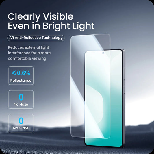 AR Anti-Reflection 9H Tempered Glass Screen Protector for Samsung Galaxy S26 Ultra – 3D Arc Edge Front Film with Auto Installation Tool