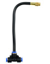Free Bending Yellow Copper Mist Nozzle 8mm Straight Push Lock Joint Garden Watering Humidification Sprayer