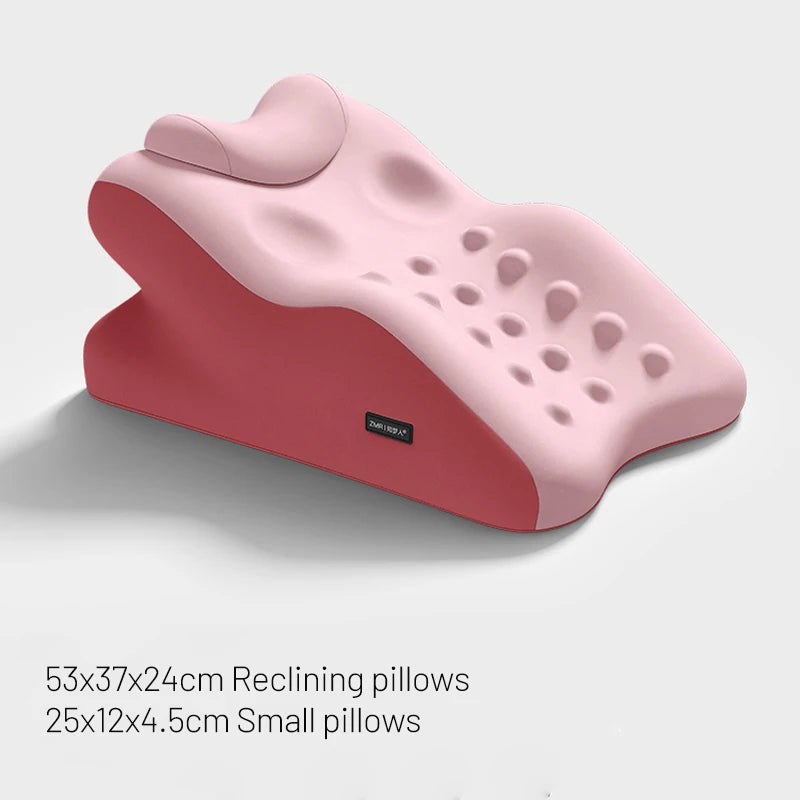 Bed Backrest Pillow Ergonomic Design Lumbar Support Cushion for Home Reading in Bed Sofa Chair Washable Cover Back Pain Relief