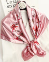 Square Women Scarves Silk Office Ladies Hair Neck Bandanna Headband Foulard Headcloth Muslim Headscarf Female muffler