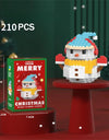 Knew Built Christmas Micro Mini Building Blocks Toys - Santa Claus, Christmas Tree, Reindeer, Snowman Elements - Perfect Gifts