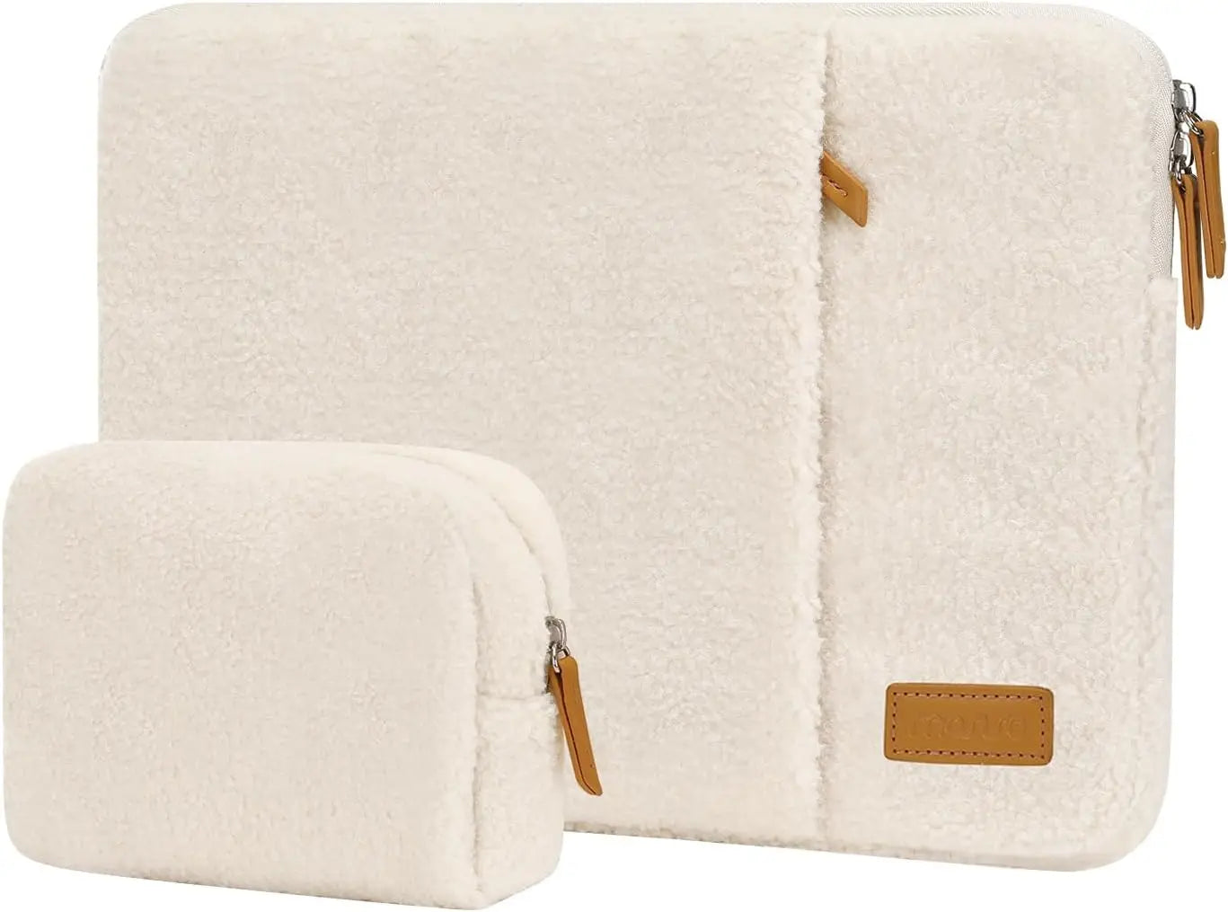 Laptop Sleeve for Macbook Pro 14 Case 13-13.3 inch Plush Notebook Carrying Case Cute PC Cover Shockproof Computer Briefcase Cove