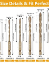 Hex Masonry Drill Bits 1/4 Shank Titanium Steel Metal Cross Drill For Glass Ceramic Concrete Brick Hard Drill Bit Tool