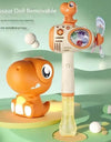 Fully Automatic Electric Dinosaur Bubble Machine Gear Linked Windmill Sound And Light Machine Space Astronaut Blow Bubbles