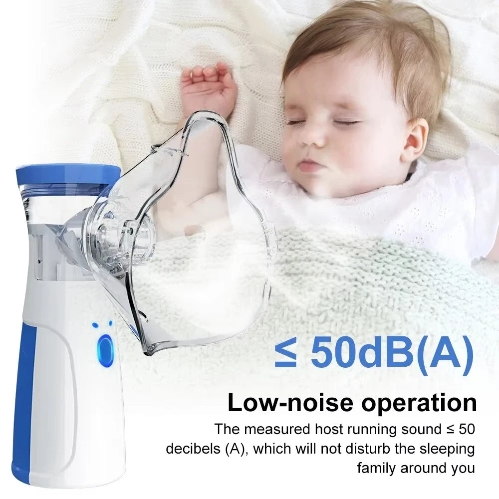 Handheld Portable Autoclean Inhale Nebulizer Mesh Atomizer Silent Inhaler Nebuliser Inhalator for Adult  Nebulizador