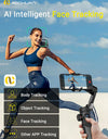 Smart X Pro Gimbal Handheld Stabilizer for Smartphone OLED Display Wireless Charging Inception Mode(SmartXPro Black)