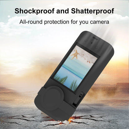 For Insta360 One X3 PULUZ Silicone Protective Case with Lens Cover For Insta360 One X3 Sports Action Camera Case Cover