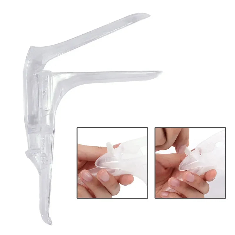 1Pcs Clear Expansion Device with Lights Medical Feminine Hygiene Adult Genitals Dilator Colposcopy Speculum