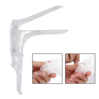 1Pcs Clear Expansion Device with Lights Medical Feminine Hygiene Adult Genitals Dilator Colposcopy Speculum