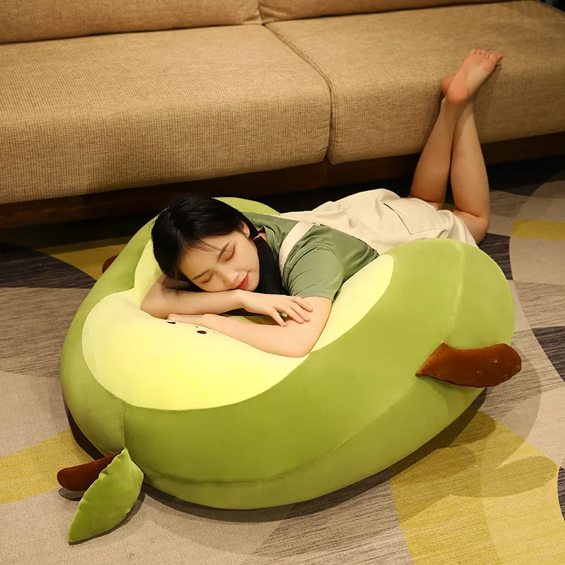 Giant Avocado Plush Soft Stuffed Fruit Pillow