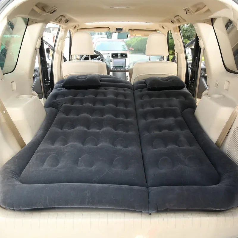 Car Inflatable Bed Mattress Interior Travel Flocking SUV Bed Mattress Car Interior Air Cushion Travel Bed