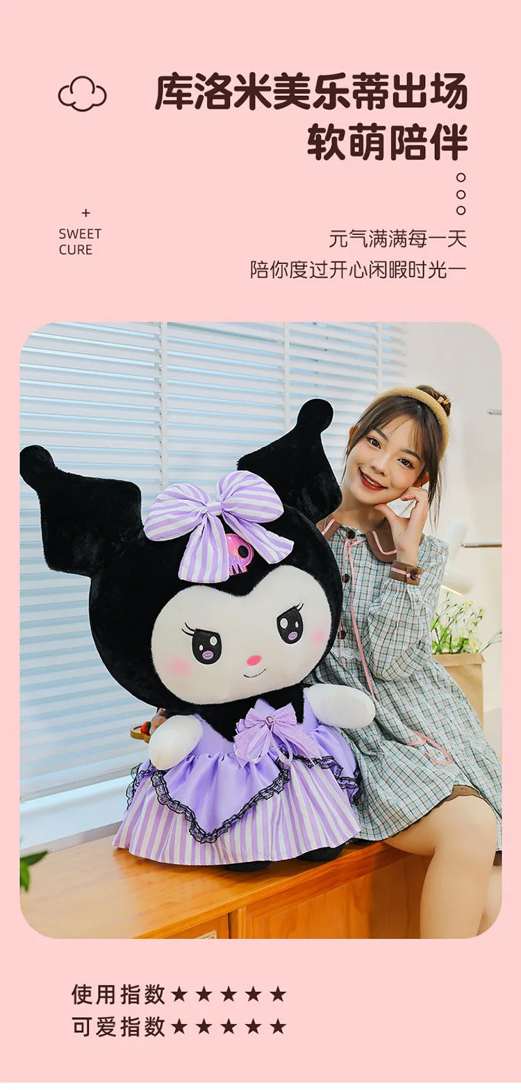 Cute Character Diamond Bow Plush Stuffed Doll Pillow Toy