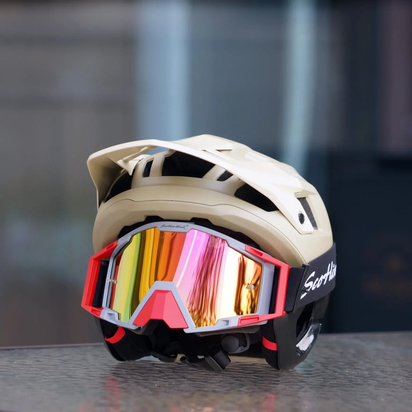 3 4 Half Face MTB Cycling Helmet With Integrated Protection