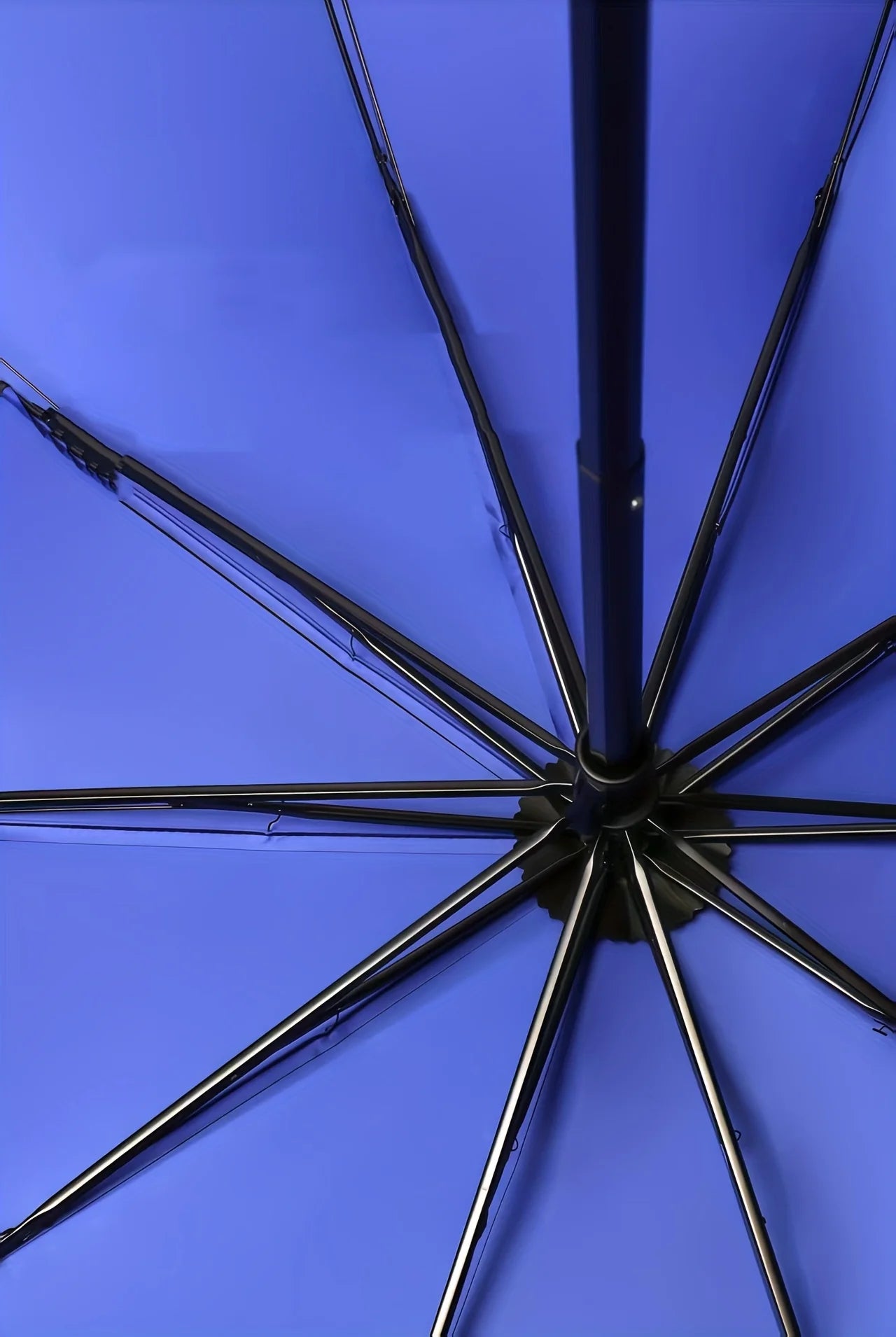 Large Reverse Folding Umbrella 125cm Diameter 12 Rib Wind Resistant Leather Cover Family Travel Umbrella