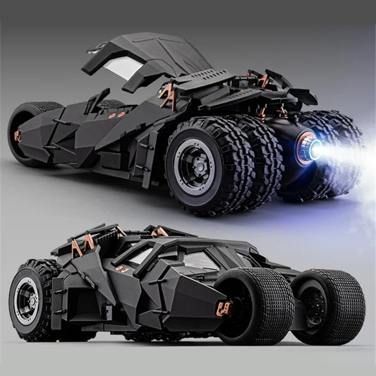 1/18 Classic Movie Car 2008 Batmobile Alloy Concept Bat Sports Car Model Diecast Metal Toy Race Car Model Sound Light Gifts
