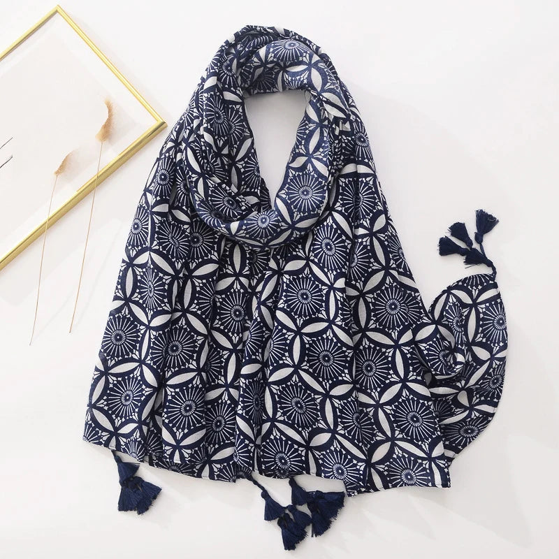 Floral Brand Scarf Luxury Designers New Style Women Elegant Scarves Hug Shawls Pink Purple Scarf Bandana Fashion Design Shawls
