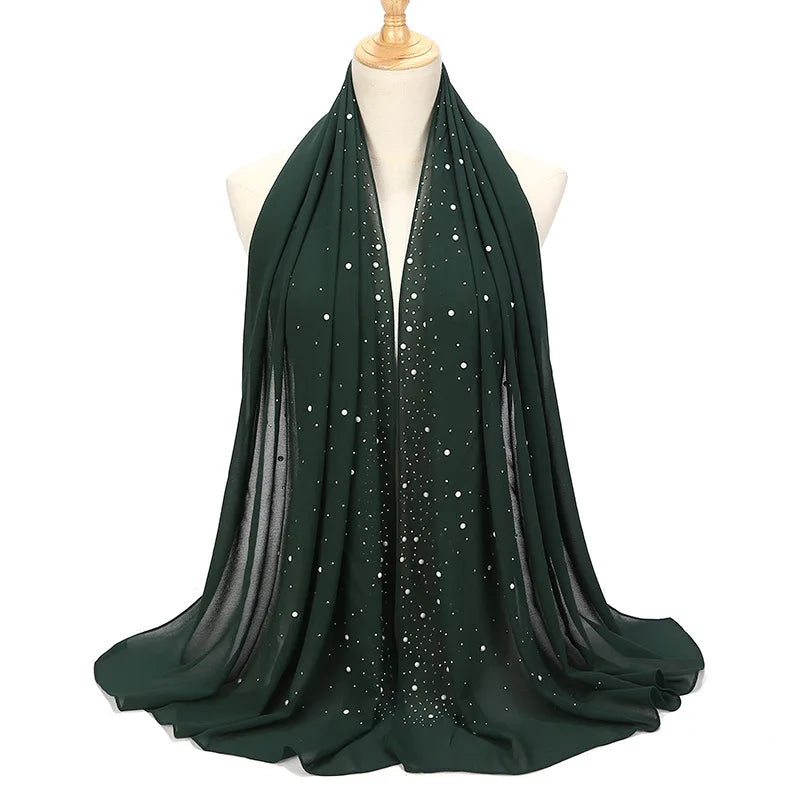 Chiffon Hijabs Scarf Turbans High Quality Chiffon Shawls For Muslim Veil Islamic Malaysian Women Veil Hijabs Scarf Long Shawls