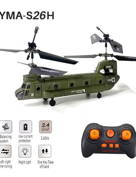 Helicopter S026H Double-Propeller Fixed-Height Transport Aircraft Rc Airplane Remote Control Toys Parent- Interaction