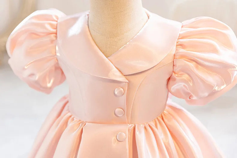 Luxury Princess Dress for Girls - Premium Fluffy Tulle Ball Gown Flower Girl Wedding Dress + Birthday Party Gown