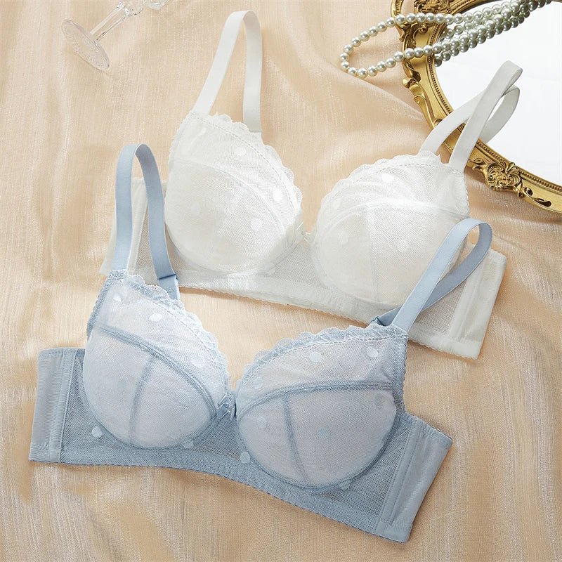 Womens Lace Underwire Minimizer Push Up Bra