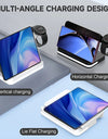 Wireless Charger Stand For iPhone 15 14 Samsung S23 S22 Ultra Fold Z Flip Galaxy Watch Active Buds Fast Charging Station Holder