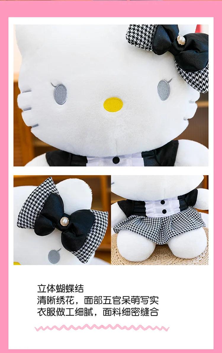 Black Cat Character Plush Stuffed Doll Pillow Toy