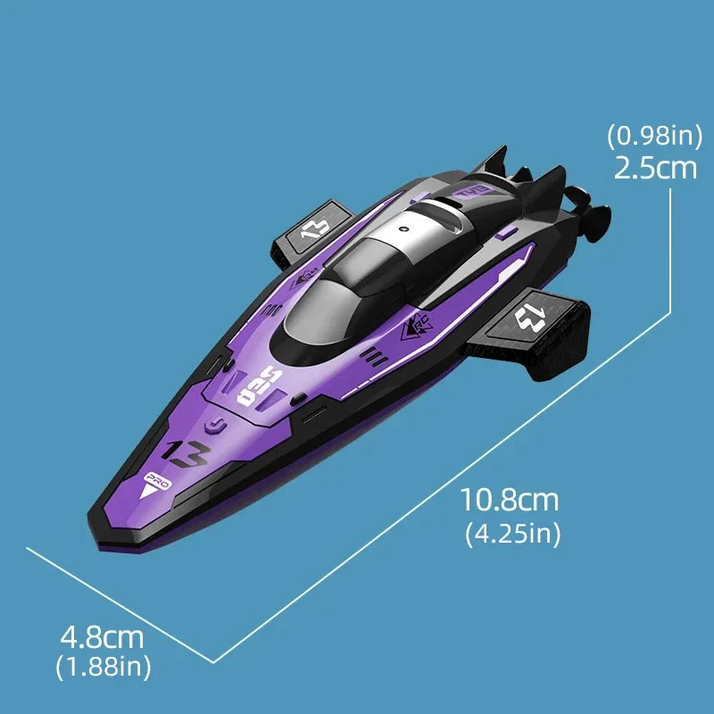 Mini Rc Boats High Speed 360 Degree Flip Electronic Remote Control Racing Ship  Competition Water Toys for Gifts