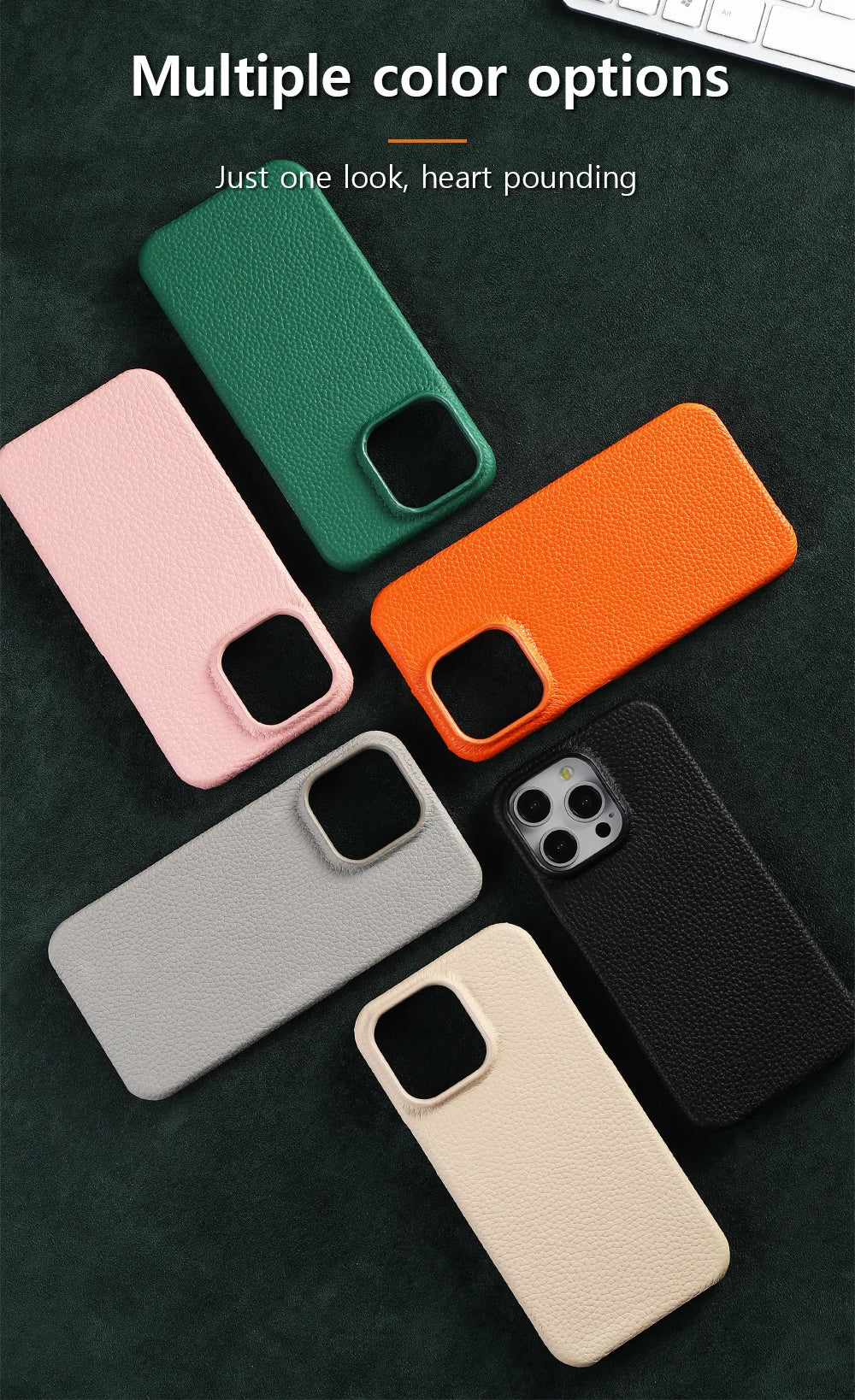 for Magsafe Case for iPhone 15 16 Pro Max Promax 16Pro Natural Cowhide Lychee Leather  Protector Luxury Phone Back Cover