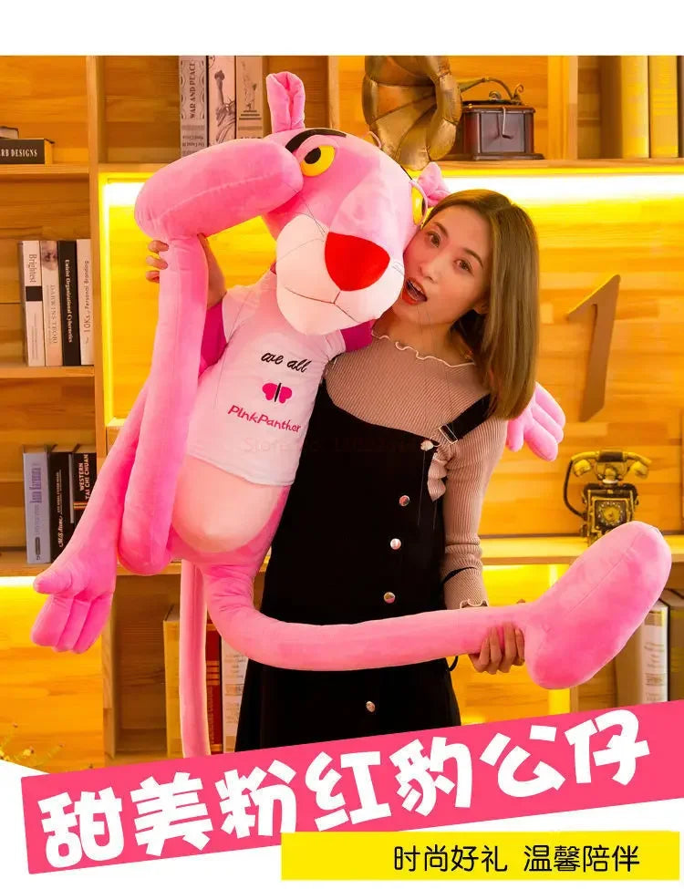 Disney 60cm~180cm  Pink Plush Doll Toys Cute Cartoon Leopard Stuffed Animal  Toy Soft Kawaii Stuffed Doll Christmas Gift