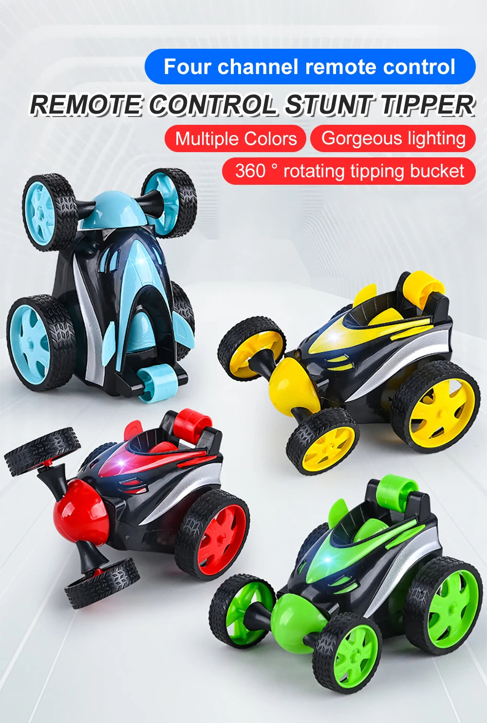 Remote Control Car - Rc Stunt Car for Boy Toys, 360 Degree Rotation Racing Car, Rc Cars Flip and Roll, Stunt Car Toy for s