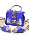 Latest Design Matching Nigerian Party Shoes and Bags for Ladies Patent Leather Shoes for Women Sandals African Bag and Shoe Sets