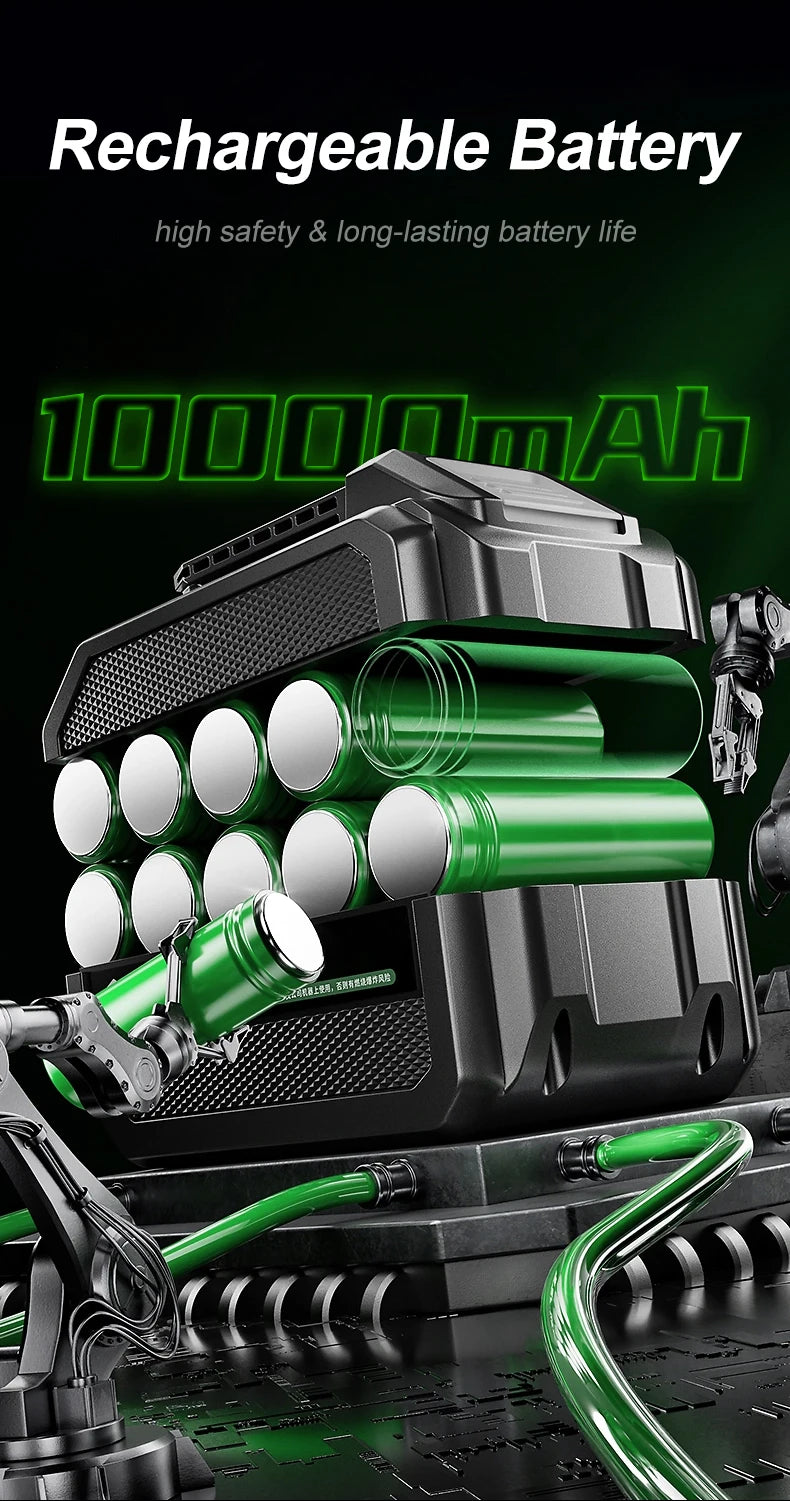 580000 RPM Powerful Violent Fan High-Speed Brushless Motor Air Blower Cordless Vacuum Cleaner Electric Snow Blower Led Lighting