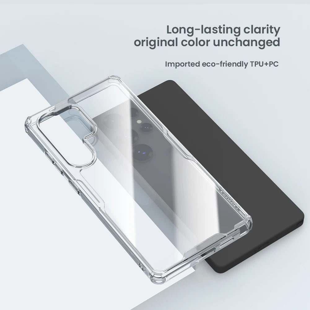 Transparent TPU + PC Soft Case for Samsung Galaxy S26 Ultra / S26 Plus / S25 Ultra / S24 Ultra / S23 Ultra – Lightweight Protective Cover