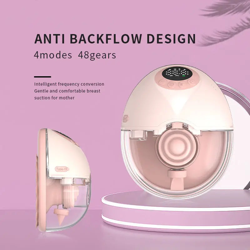 Wearable BPA-Free Wireless Bra Breast Pump with Cordless Bottle Design Wearable Silicone Flange Milk Manual Breast Pump