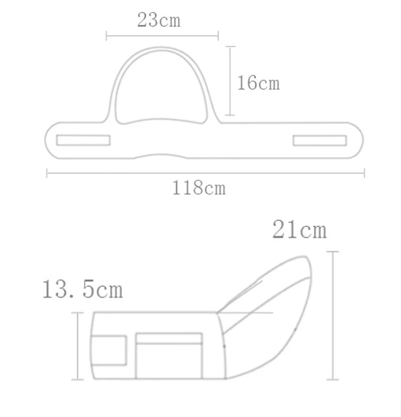 Ergonomic  Carrier Portable   Hip Seat Waist Stool Sling Front Facing Kangaroo  Wrap Carrier For  Gear