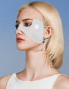 Summer Ice Silk Mask Breathable Face Mask Sunscreen Face Scarf Sunscreen Eye Patches Face Scarves Solid Color Face Cover Sports