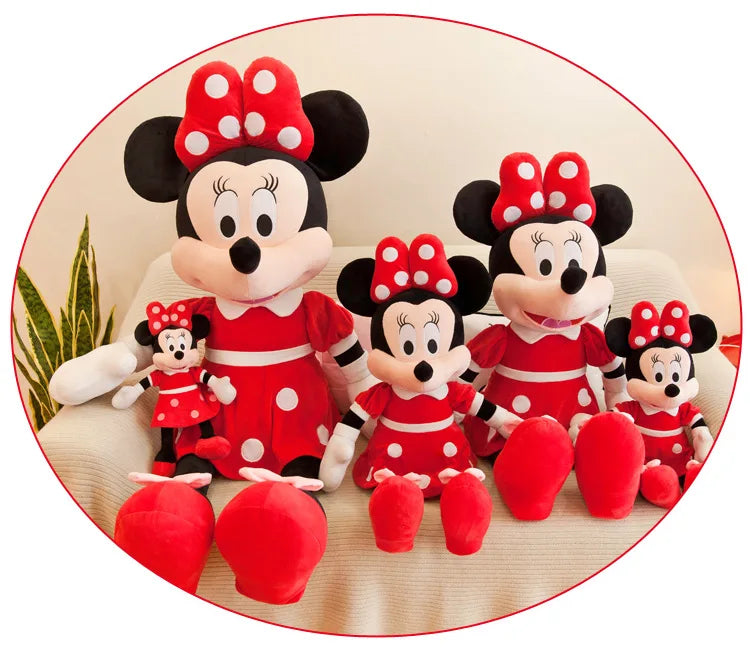 Disney 35/50cm Mickey Mouse Plush Toys Kawaii Anime Mickey Minnie Stuffed Plushies Models Decoration Doll for  Birthday Gift