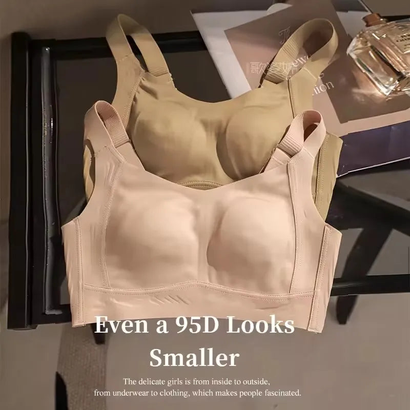 Womens Full Coverage Seamless Wireless Minimizer Bra