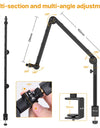 Desktop Microphone Boom Arm Stand Extend 1/4'' 3/8'' 5/8'' Screw 90° Hover Bracket for DSLR GoPro Smartphone