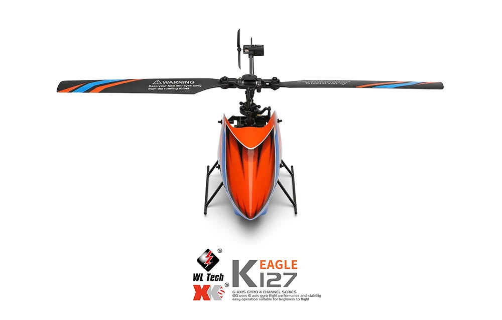 WLtoys XKS RC Helicopters K127 6-Aixs Gyroscope 2.4G 4CH Single Blade Propellor Gyro Mini RC Helicotper for Gift RC Toy V911